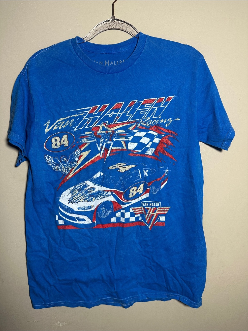Van Halen Medium Blue Graphic Band Tee